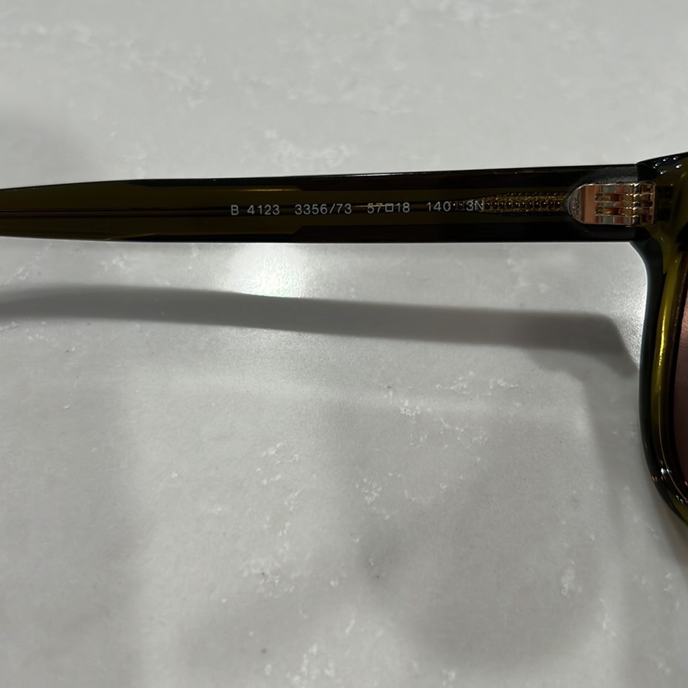 NWOT [Burberry] Men’s Olive Green Sunglasses B4123 3356/73 with Case - Picture 11 of 13